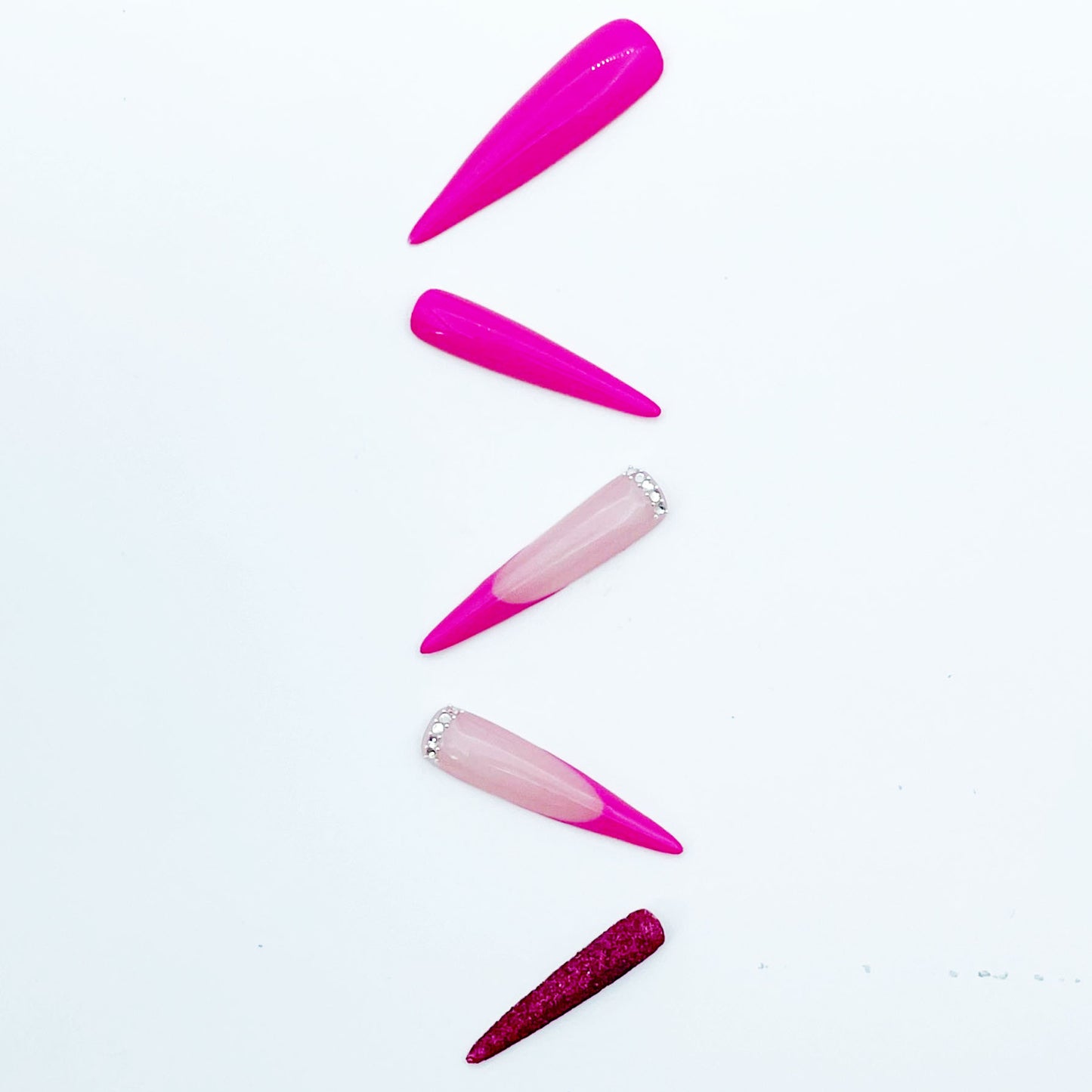 Pink queen-long stiletto-CR08