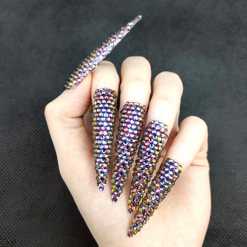 Bright starry sky-long stiletto-MM1005